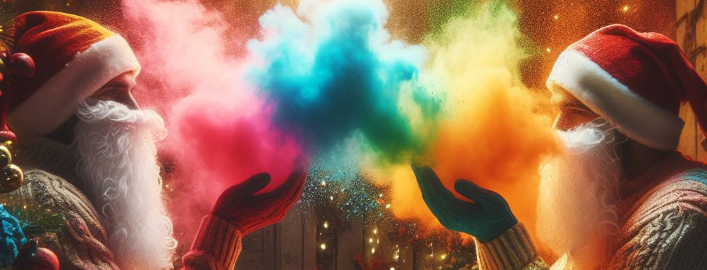 How To Use Colour Powder at Christmas