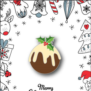 Christmas Pudding Badge