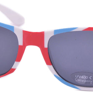 Sunglasses with the Union Jack Flag design.