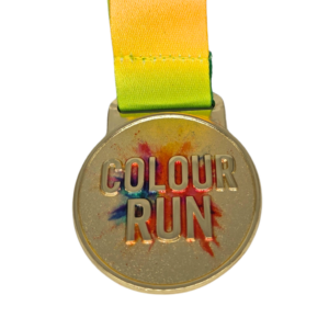Gold Colour Run Medal