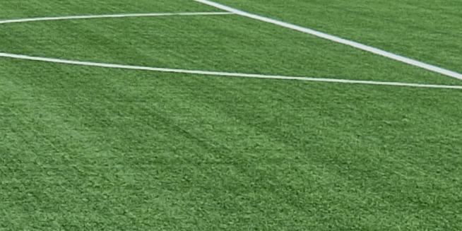 Grassy football field